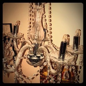 vintage glass &crystal,rosesUnique